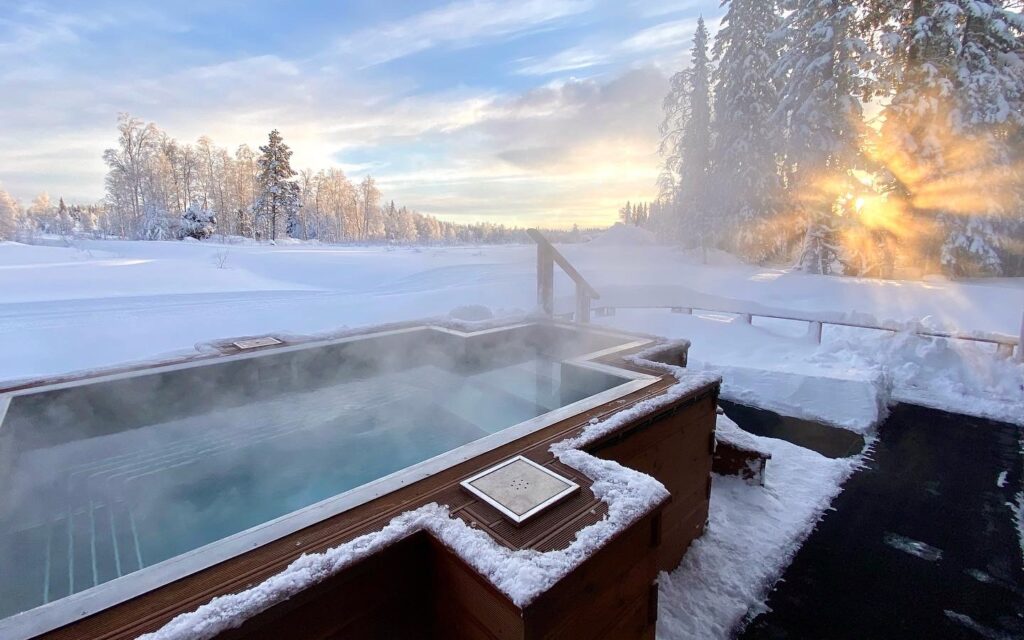 Outside pool
